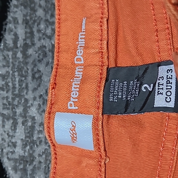 MOSSIMO BURNT ORANGE STUDDED DENIM JEAN SHORTS - Picture 11 of 11